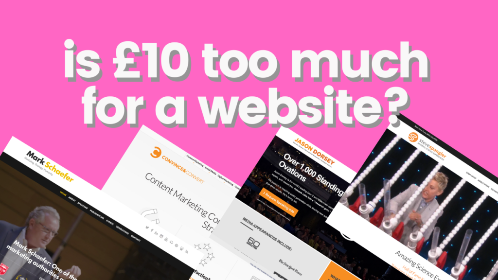 is £10 too much for a website?
