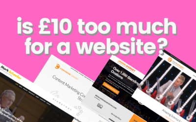 is £10 too much for a website?