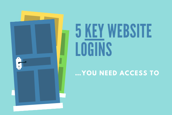 5 key website logins you need access to
